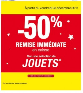 Carrefour : des centaines de jouets à moitié prix à compter du 23/12