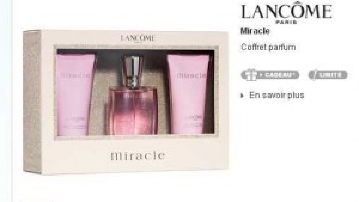 miracle lancome pas cher