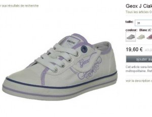 basket geox pour filles