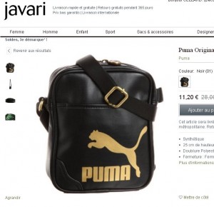 Petit sac à bandouliere Puma à 11.20 euros