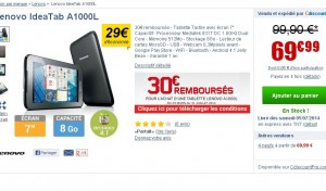 tablette lenovo a1000l