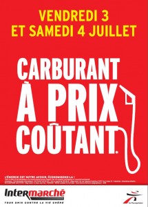 carburant prix coutant intermaché