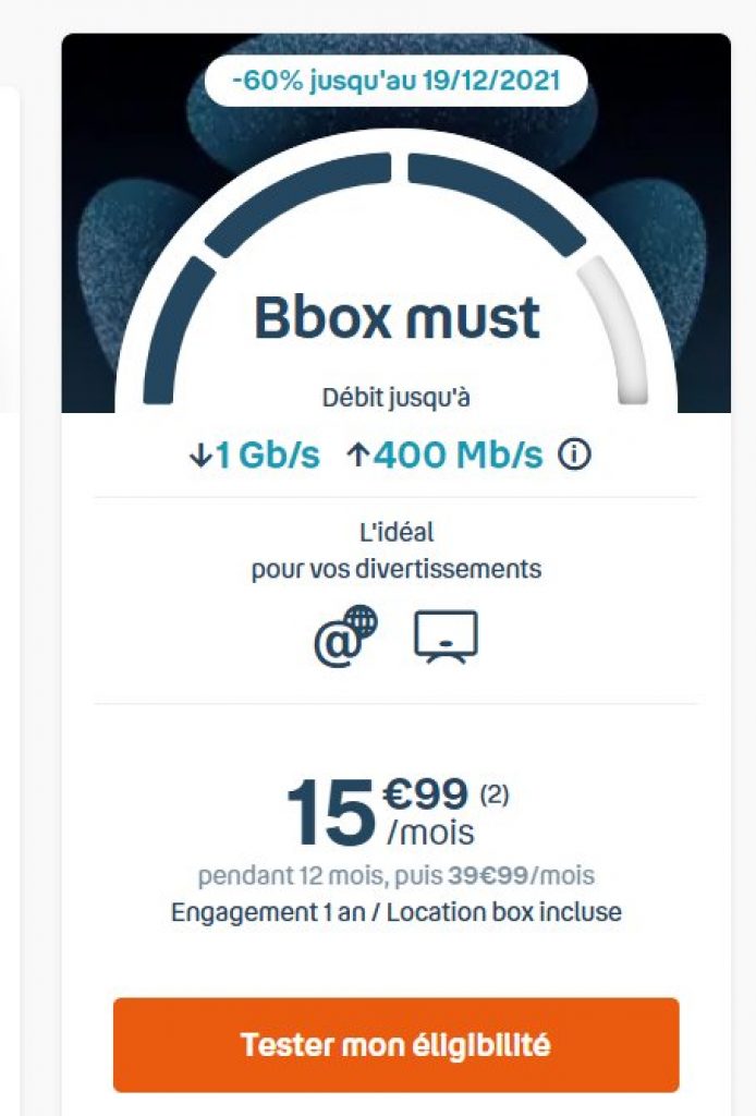 Bon Plan Internet Fibre Avec La Bbox Must Par Mois Durant Mois