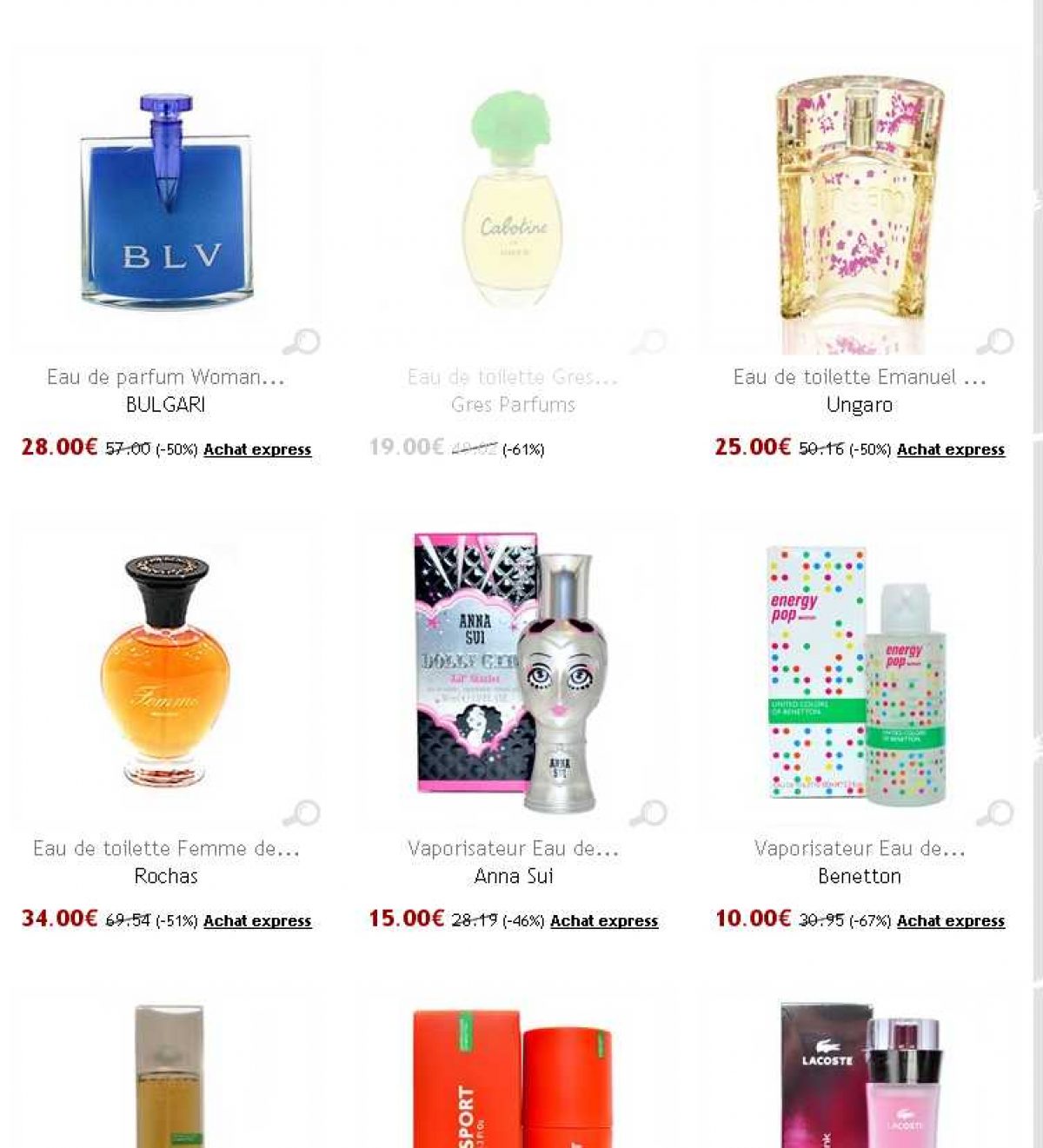 parfum en vente