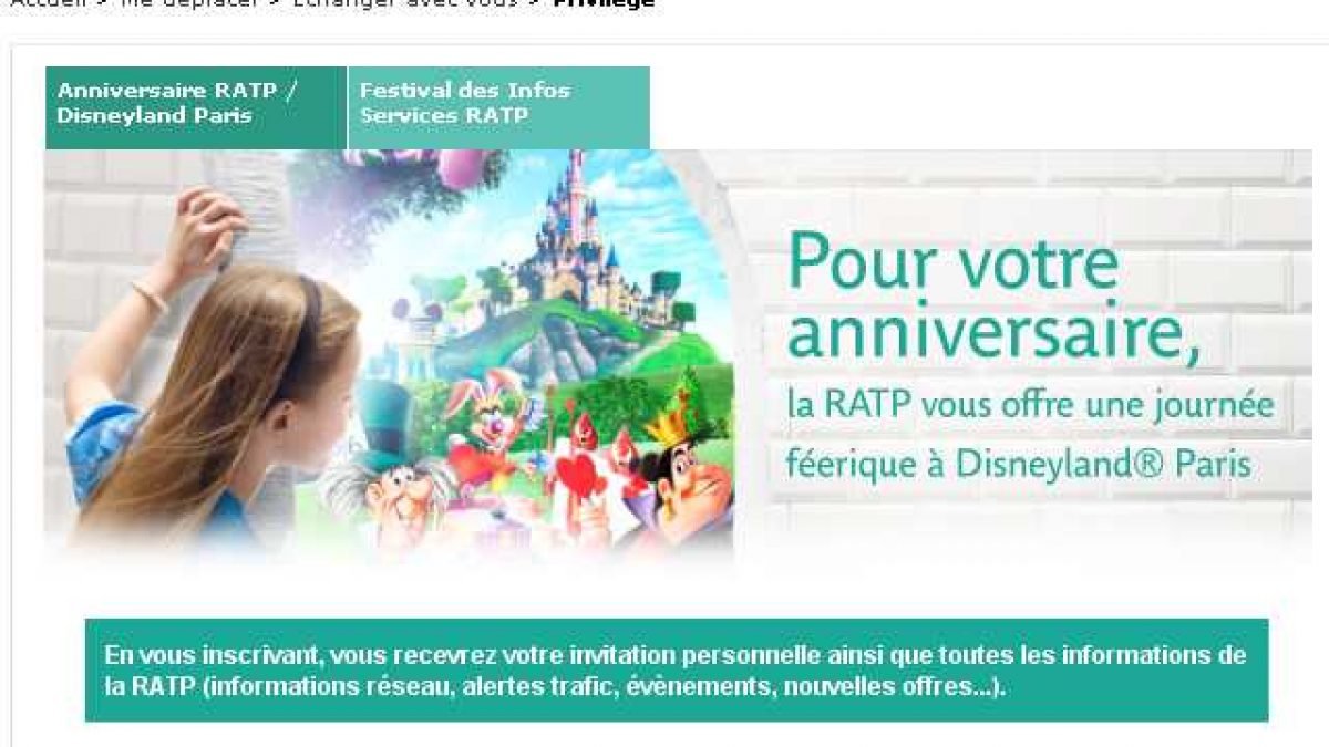 Entree Gratuite A Disneyland Paris La Semaine De Son Anniversaire