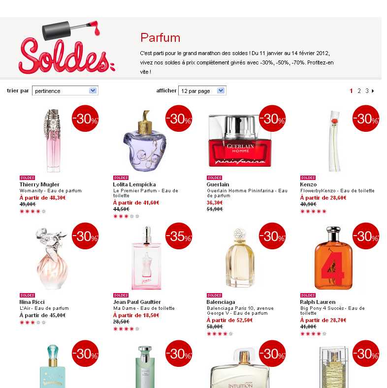 soldes parfums chez sephora avec -30 