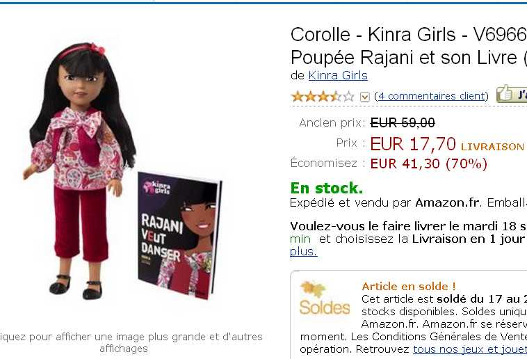 poupee corolle soldes