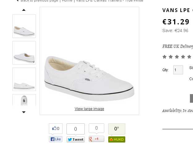 vans lpe blanche