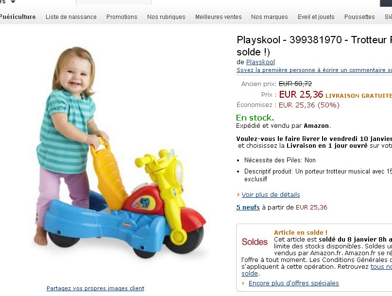 porteur trotteur playskool