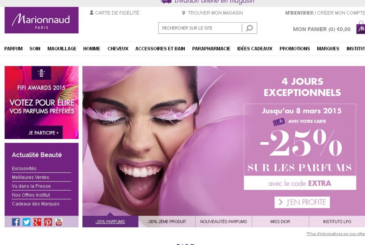 offre parfum marionnaud