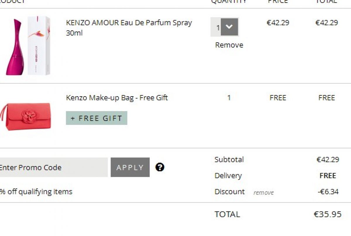 kenzo promotion code