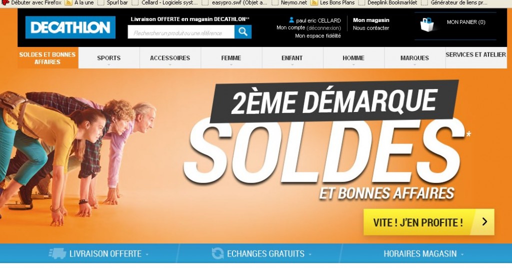 Deuxieme demarque dans les soldes decathlon