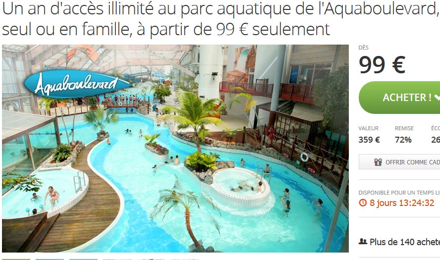 Aquaboulevard tarif abonnement