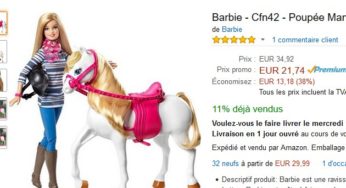 cheval barbie auchan