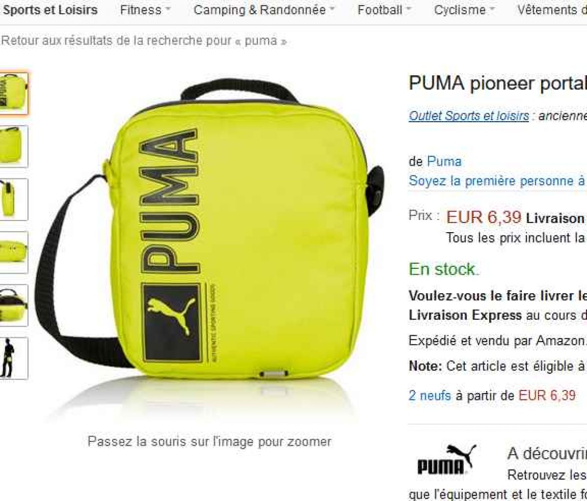 sacoche puma prix