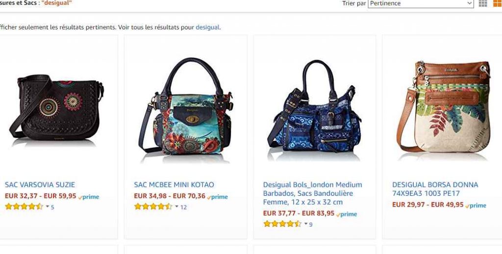 Amazone sac desigual soldes best sale