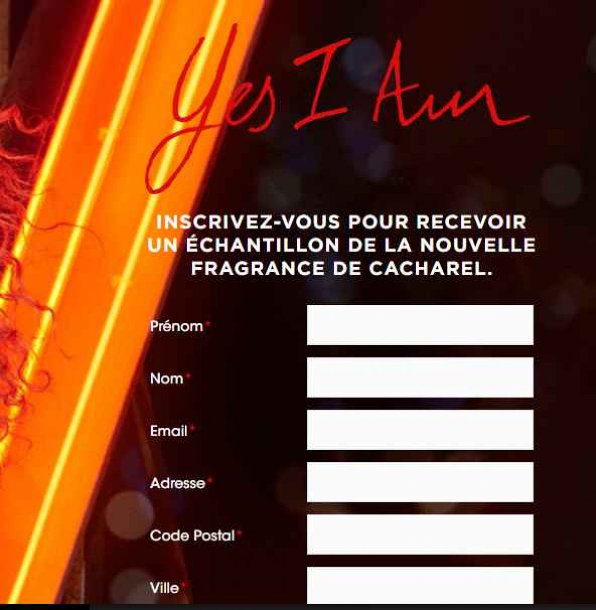 echantillon cacharel yes i am