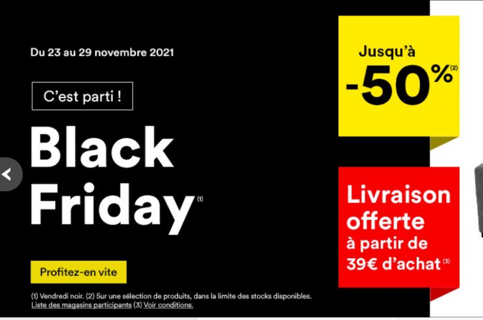 Catalogue BLACK FRIDAY BUT des réductions et 50€ offerts pour 200€ d