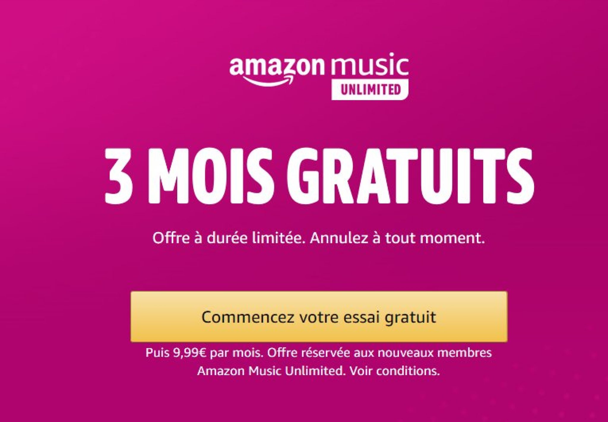 amazon music 3 months free