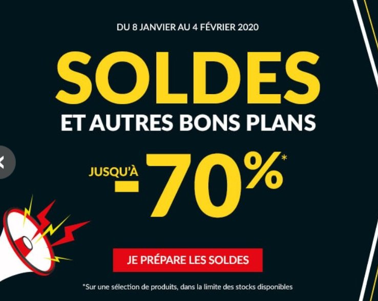 Soldes but.fr voir et sélectionner les articles soldés à compter du 8