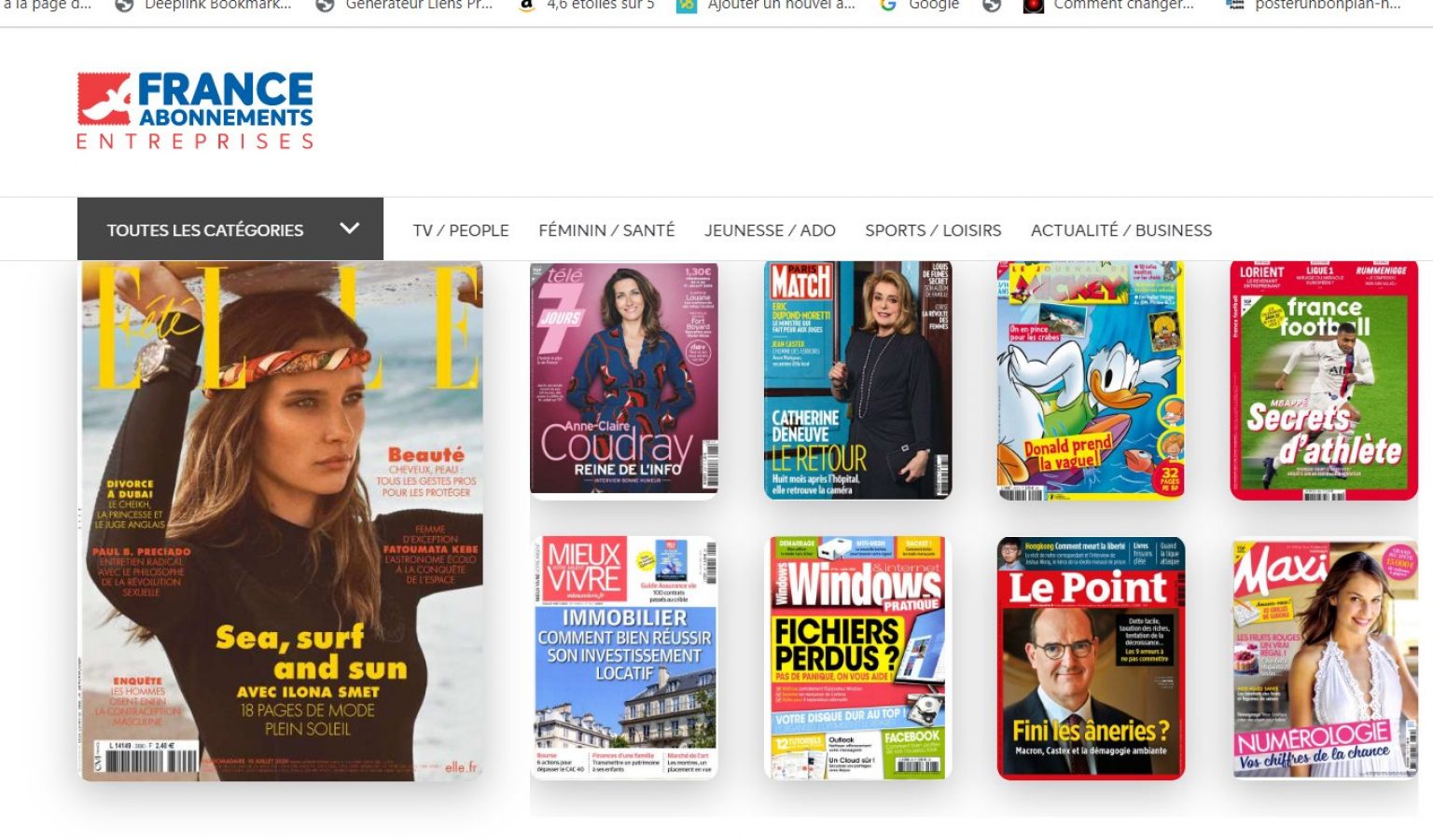 Abonnements Magazines Pas Chers Avec 17€ De Réduction Sans Minimum Sur ...