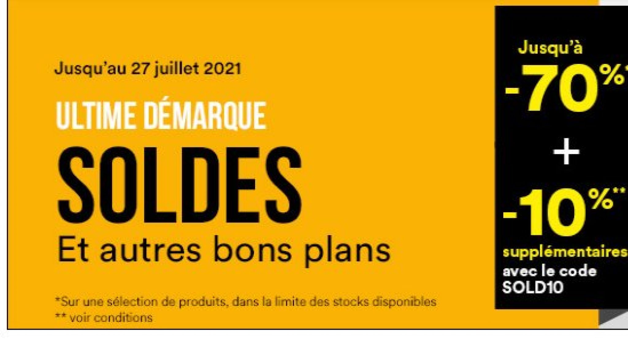 Soldes BUT ultime démarque et 10 de reduction en plus