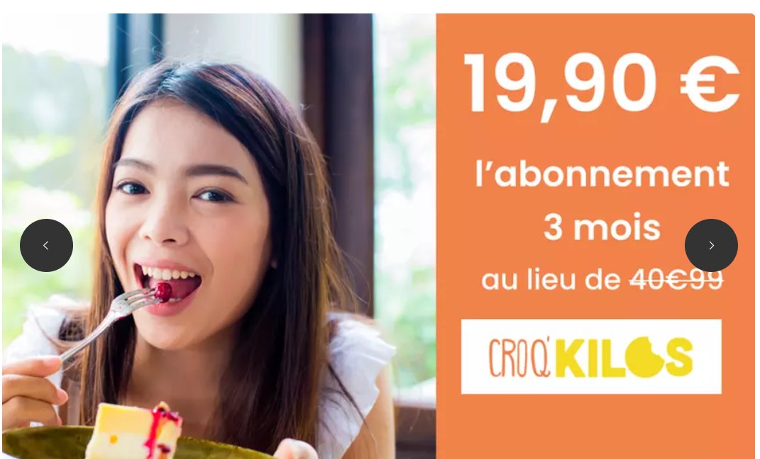 Plus De 50% De Réduction Sur L'abonnement à CROQ KILO By M6 : 19.9€