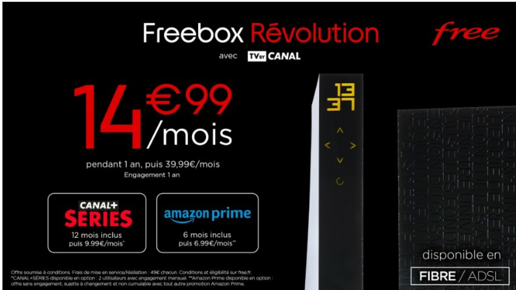 Bon Plan Internet 1499€ Loffre Freebox Revolution Pendant 1 An 8425