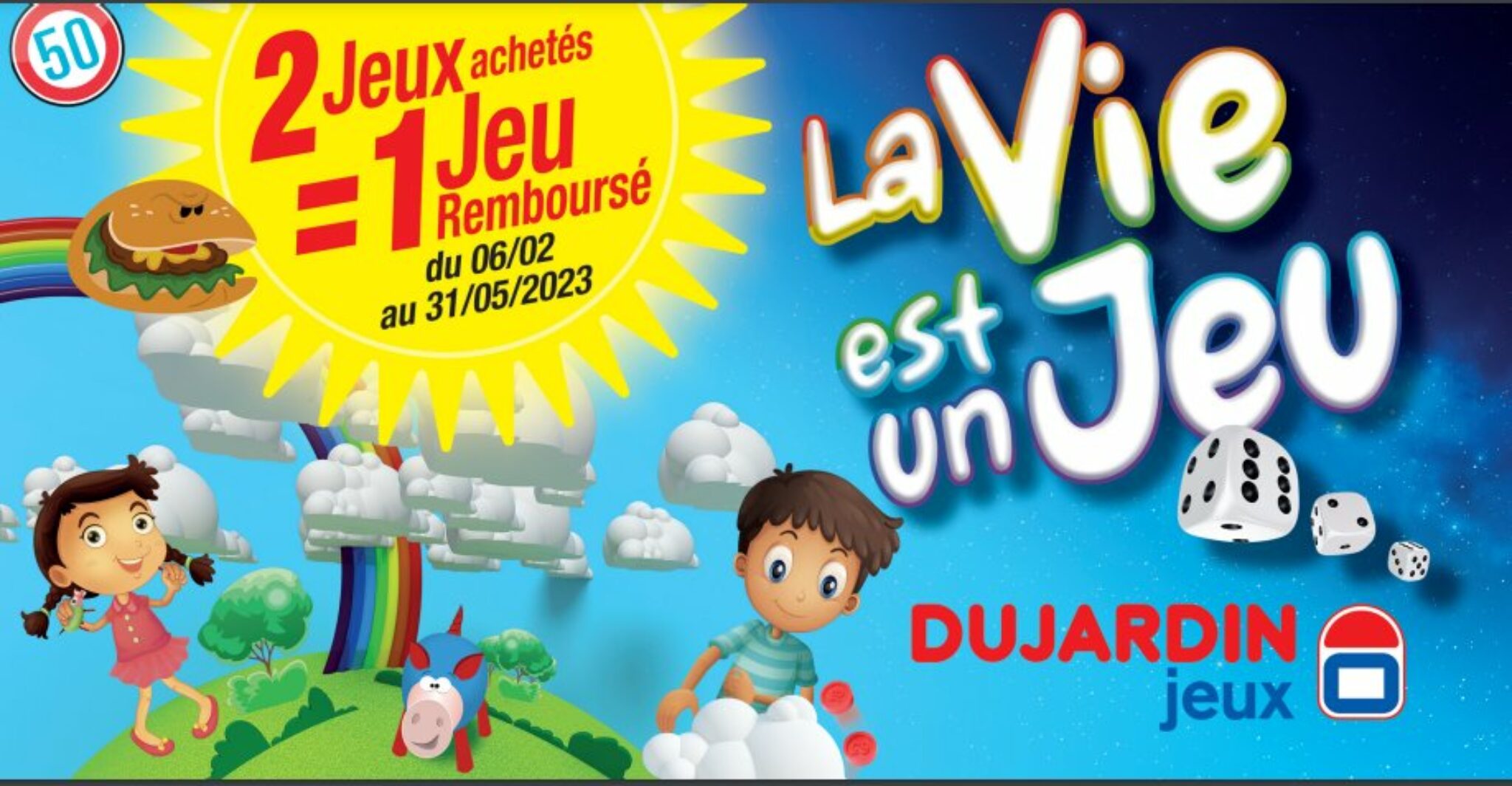 Offre de remboursement jeux dujardin 2 eme jeu 100 remboursé ( mille