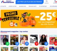 Abonnements magazines pas chers : 25€ de réduction pour 40€ d’achats sur FRANCE ABONNEMENT !!