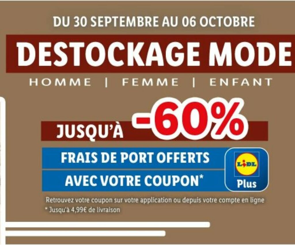 lidl destockage mode