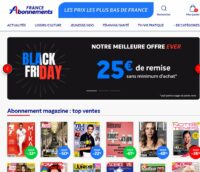 FranceAbonnement : réduction de 25€ sur les abonnements magazines