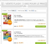 magazines : 2 ans d’abonnement pour le prix d’un ( capital 42 euros, voici 78 euros…)