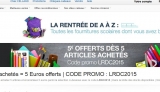 Fournitures scolaires: 5 euros de remise pour 5 articles achetés chez amazon