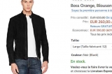 Blouson Cuir hommes BOSS  ORANGE JONDRIX à 260€ (455 sur le site officiel)
