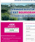 Boursorama banque: prime de 80 euros jusqu’au 4 mars 2015