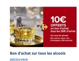 Carrefour Market : 10€ offerts par tranche de 30€ d’achats en alcool jusqu’au 17 janvier 2021