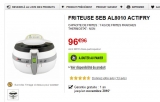 Bon plan friteuse actifry 1kg qui revient à 97 euros