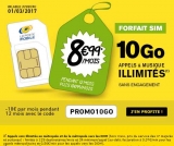 Bon plan forfait Mobile : 8.99€ illimité + 10go d’internet avec la postemobile .. tarif à vie