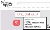 Galeries Lafayettes : les 3 j jusqu’au 1er avril : jusqu’à 70% + 15% en plus
