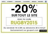 Go Sport: réduction de 20 pourcent jusqu’au 20 septembre