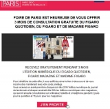 GRATUIT : 3 mois du journal LE FIGARO en version numérique