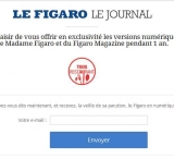 Gratuit : abonnement au figaro magazine, figaro madame , figaro quotidien