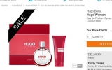 34€ le coffret d’eau de parfum HUGO WOMAN 50ml