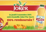 Gratuit : une bouteille de JOKER pur jus 1 litre le 9/11