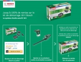 Bricolage : batterie + chargeur gratuits pour l’achat de 2 outils sans fil BOSCH