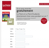 Abonnement à l’hebdo le point gratuit pendant un an