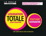 Fermetures et liquidations pour des centaines de magasins La Halle