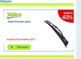 Oscaro :  livraison à 1 euro et promo sur produits valeo (essuies glaces ,lampes .. ) jusqu’au 4 novembre 2013