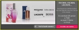 vente privée de parfum escada , rochas , lacoste